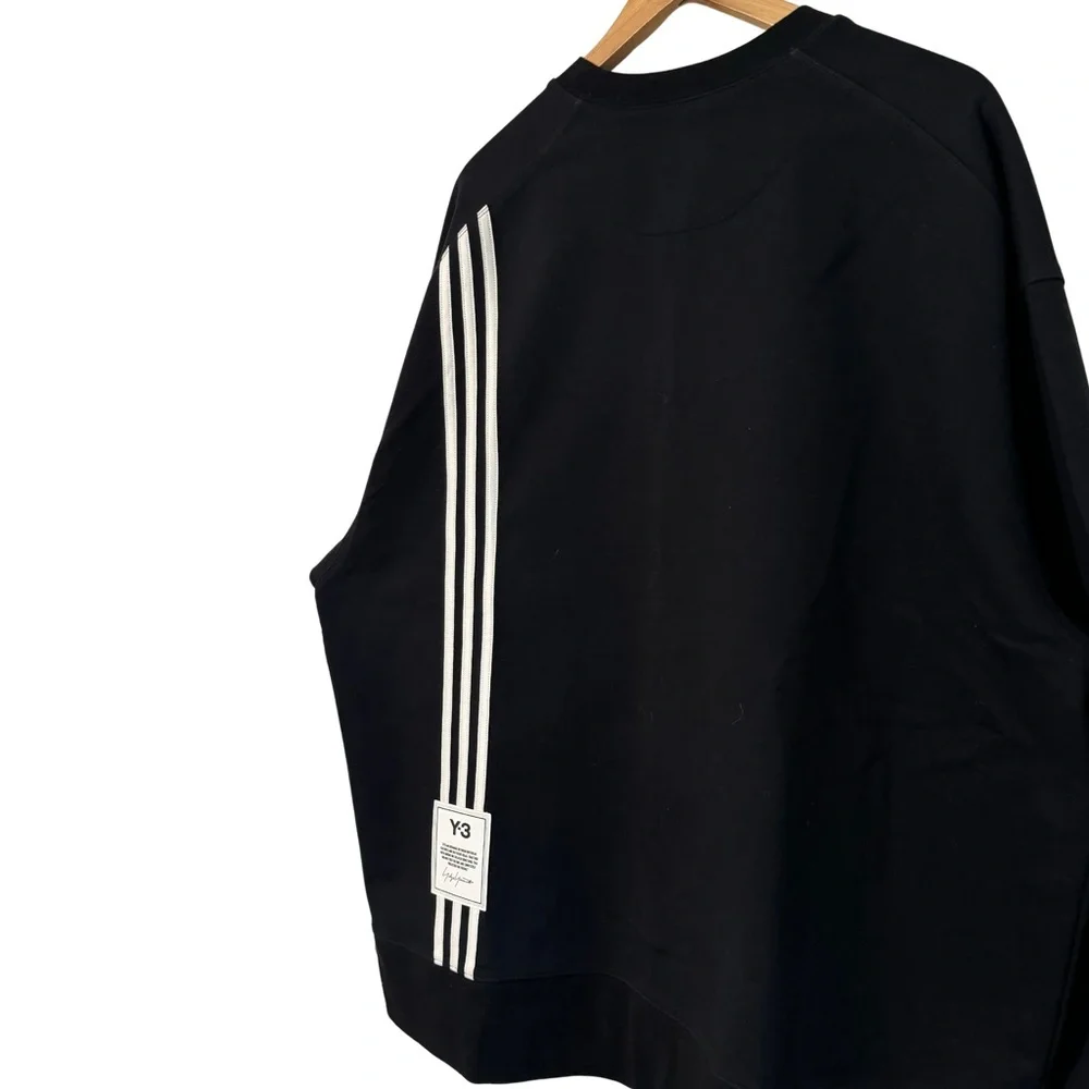 🔥🔥Y-3 Yohji Yamamoto Adidas 3 Stripe Crewneck Sweater - Picture 3 of 8